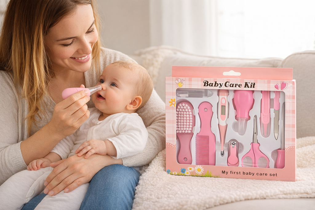 Set de Cuidado de Bebé 10 en 1 – rosa