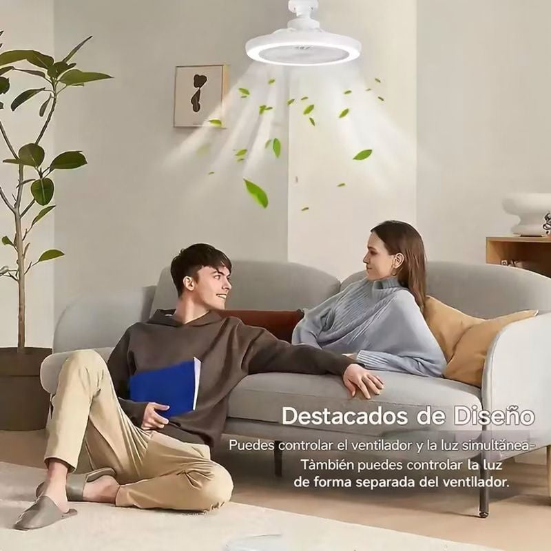 Ventilador de Techo Con Luz + Mando