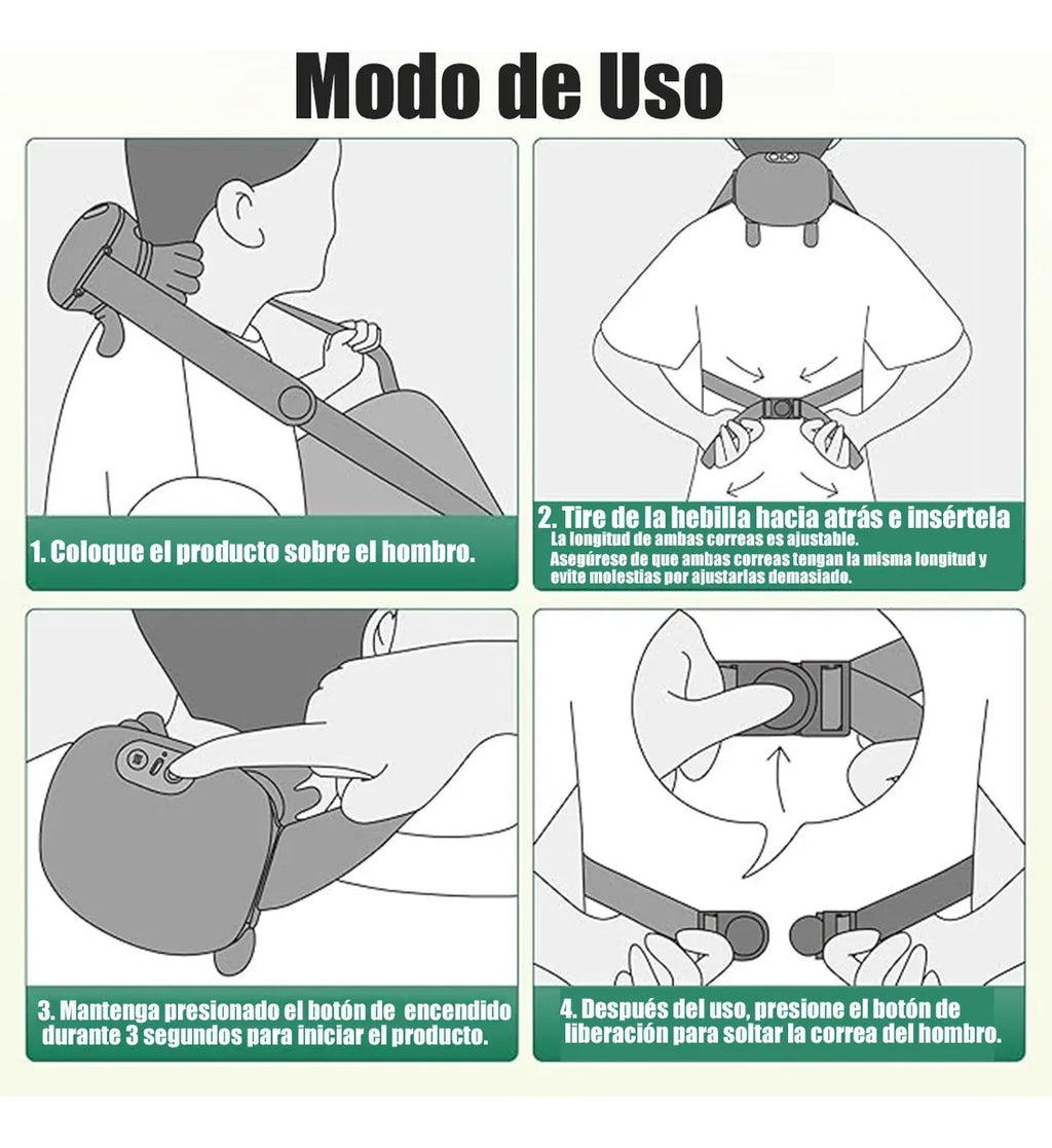 Masajeador Eléctrico Dedos 4D Portátil