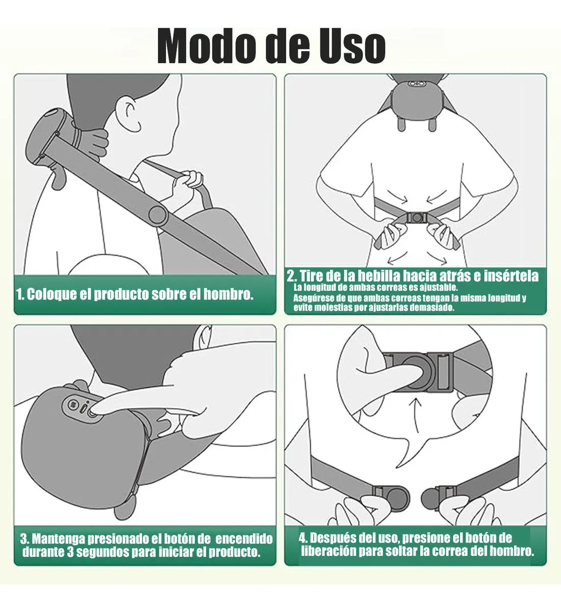 Masajeador Eléctrico Dedos 4D Portátil